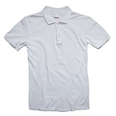 White Collared Shirt Design Template