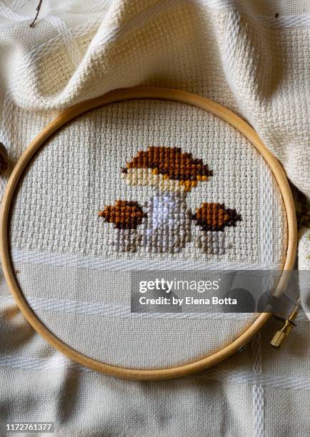 cross stitch - hungarian embroidery stock pictures, royalty-free photos & images