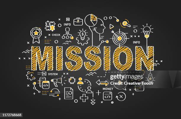 blackboard work and business work process concept - technology driven processes stock illustrations