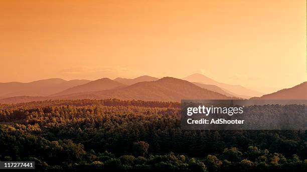 montanhas blue ridge - carolina do sul - fotografias e filmes do acervo