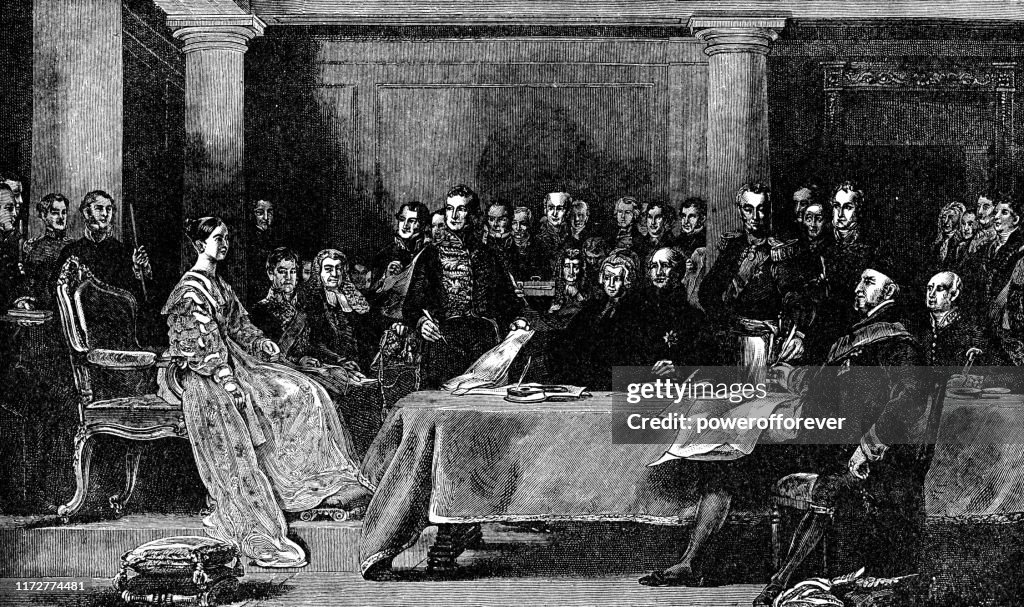 Der erste Privy Council von Victoria I,, Königin von England - 19. Jahrhundert