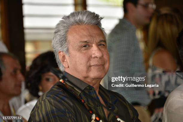 President of Ecuador Lenin Moreno attends the inauguration of the Summit of Presidents for the Amazon on September 06, 2019 in Leticia, Colombia....