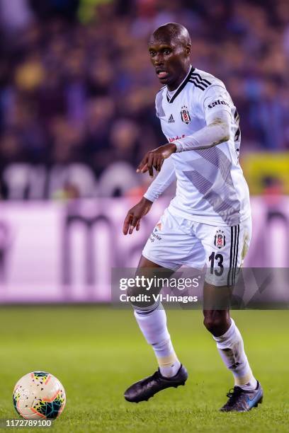 Atiba Hutchinson of Besiktas JK during the Turkish Spor Toto Super Lig match between Trabzonspor AS and Besiktas AS at the Senol Gunes stadium on...