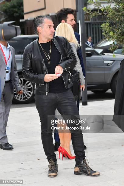 Christian Carino is seen arriving at the 76th Venice Film Festival on September 06, 2019 in Venice, Italy.