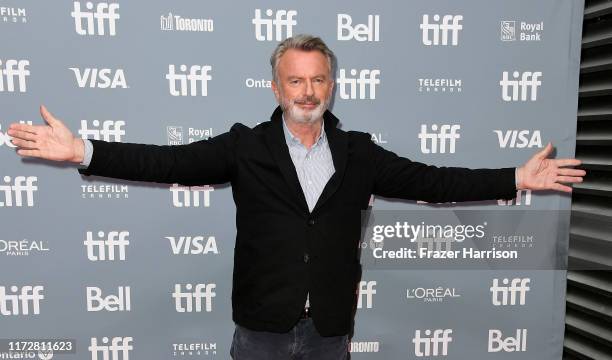 Sam Neill attends the "Blackbird" press conference during the 2019 Toronto International Film Festival at TIFF Bell Lightbox on September 06, 2019 in...