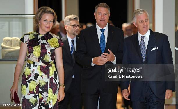 - Inauguration d'Europalia Roumanie 2019 en présence du Président de la Roumanie Klaus Iohannis , du Roi Philippe et de la Reine Mathilde - Opening...