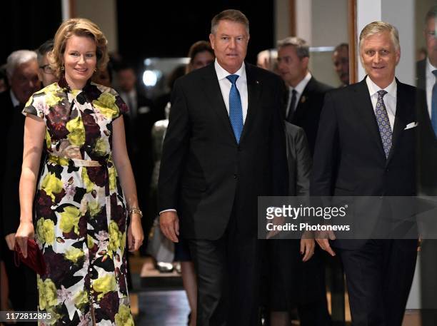 - Inauguration d'Europalia Roumanie 2019 en présence du Président de la Roumanie Klaus Iohannis , du Roi Philippe et de la Reine Mathilde - Opening...