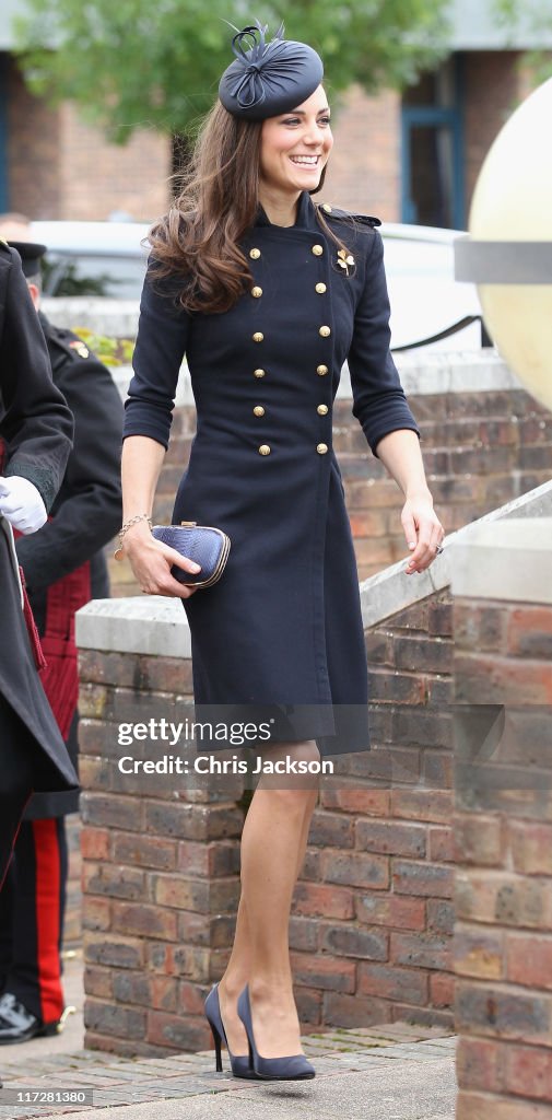 The Duke And Duchess Of Cambridge Attend The Irish Guards Medal Parade