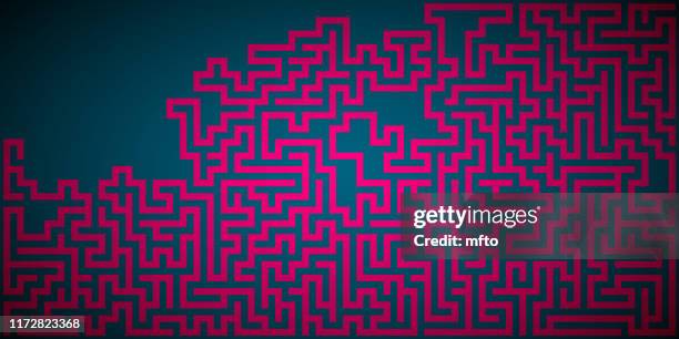 vector background - simplify maze stock illustrations