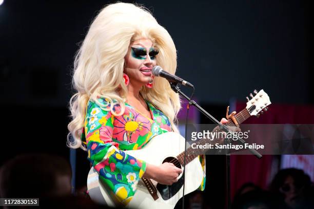 Trixie Mattel performs onstage during RuPaul's DragCon 2019 at The Jacob K. Javits Convention Center on September 06, 2019 in New York City.