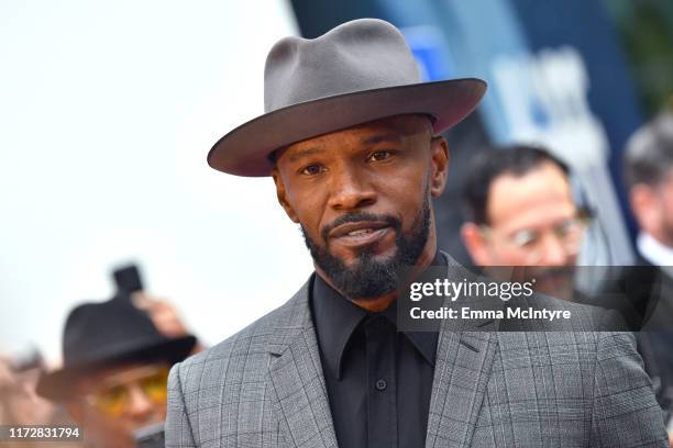 Jamie Foxx attends the "Just Mercy" premiere during the 2019 Toronto International Film Festival at Roy Thomson Hall on September 06, 2019 in...