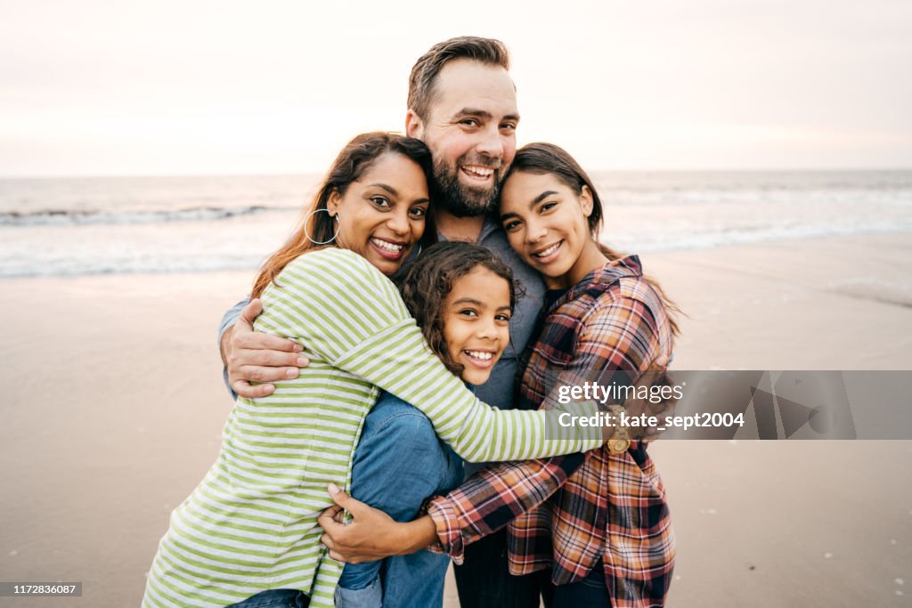 Big family hug
