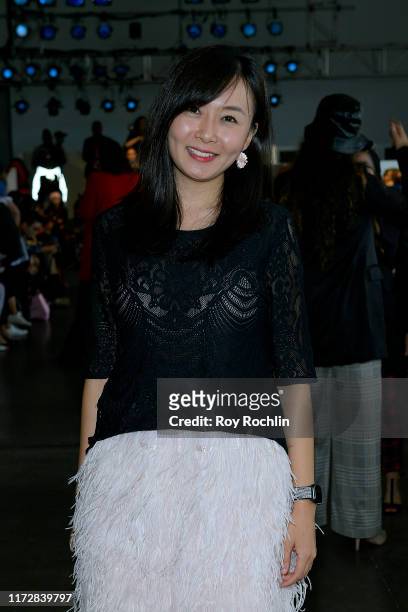 Emily Ma attends Global Fashion Collective front row during New York Fashion Week: The Shows on September 06, 2019 in New York City.