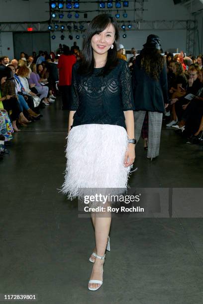 Emily Ma attends Global Fashion Collective front row during New York Fashion Week: The Shows on September 06, 2019 in New York City.