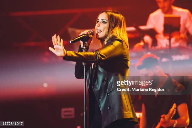 Chenoa performs onstage at Wizink Center during Vive Dial 2019 on September 06, 2019 in Madrid, Spain.