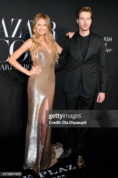 Model Romee Strijd and Laurens Van Leeuwen attend the 2019 Harper's Bazaar ICONS on September 06, 2019 in New York City.