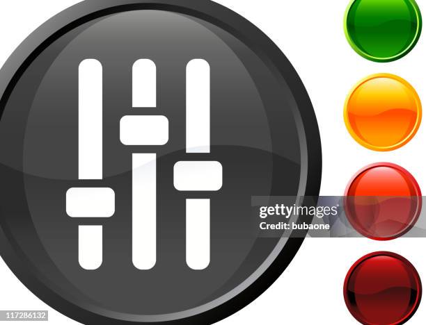 sound equalizer internet royalty free vector art - volume dial stock illustrations
