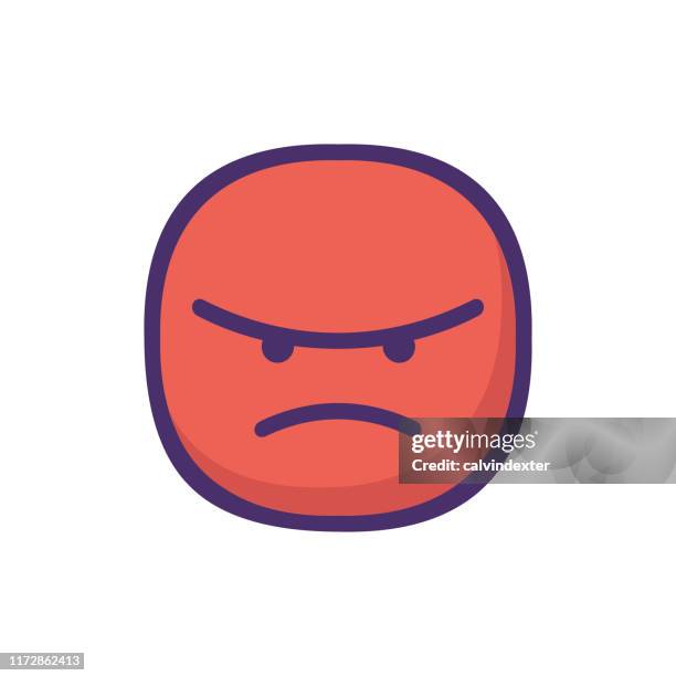 emoticon cute and chubby design - heart problems stock illustrations