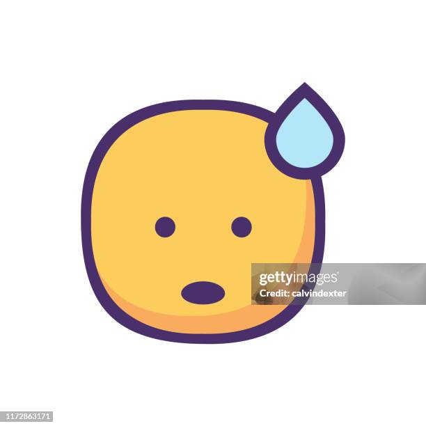 emoticon cute and chubby design - drunk vomit stock illustrations