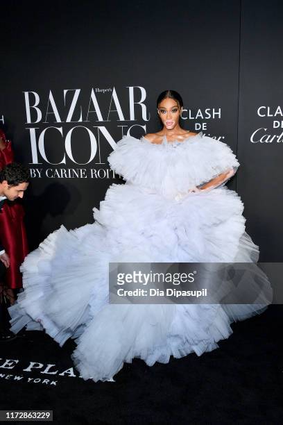 Model Winnie Harlow attends the 2019 Harper's Bazaar ICONS on September 06, 2019 in New York City.