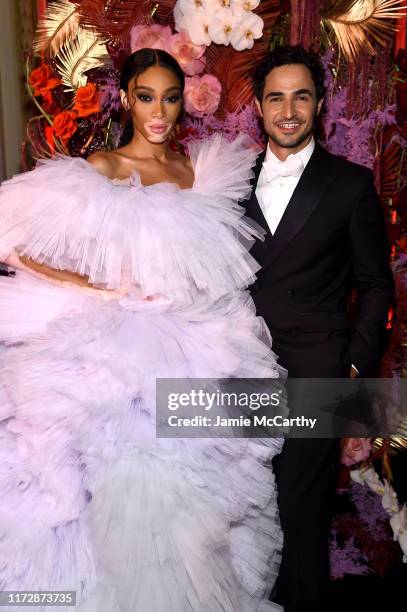 Winnie Harlow and Zac Posen attend as Harper's BAZAAR celebrates "ICONS By Carine Roitfeld" at The Plaza Hotel presented by Cartier - Arrivals on...