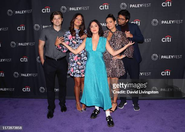 Kevin Bigley, Angelique Cabral, Rosa Salazar, Constance Marie and Siddharth Dhananjay of 'Undone' attend The Paley Center for Media's 2019 PaleyFest...