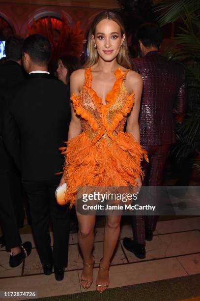 Hannah Davis attends as Harper's BAZAAR celebrates "ICONS By Carine Roitfeld" at The Plaza Hotel presented by Cartier - Inside on September 06, 2019...