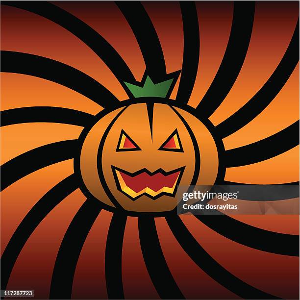 halloween pumpkin - hello fall stock illustrations