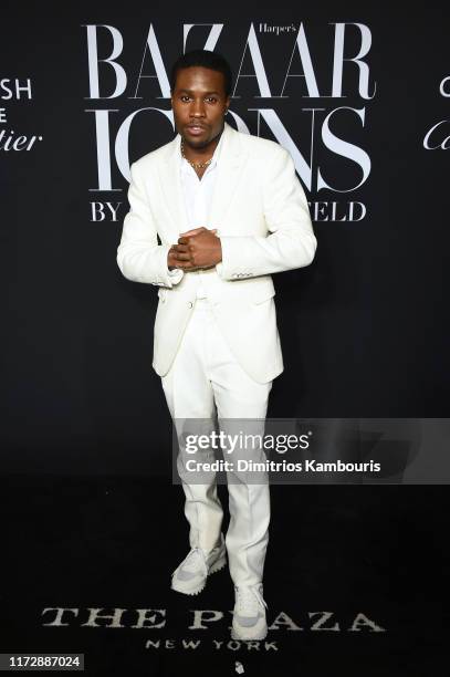 Shameik Moore attends as Harper's BAZAAR celebrates "ICONS By Carine Roitfeld" at The Plaza Hotel presented by Cartier - Arrivals on September 06,...