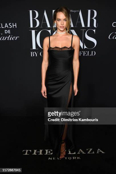 Hannah Ferguson attends as Harper's BAZAAR celebrates "ICONS By Carine Roitfeld" at The Plaza Hotel presented by Cartier - Arrivals on September 06,...