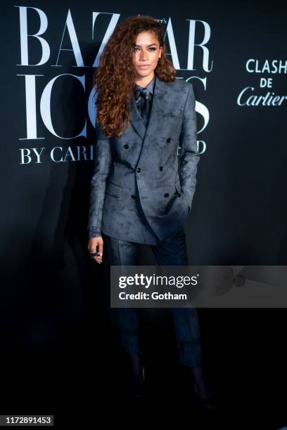 Zendaya attends 2019 Harper's Bazaar ICONS at the Plaza Hotel on September 06, 2019 in New York City.