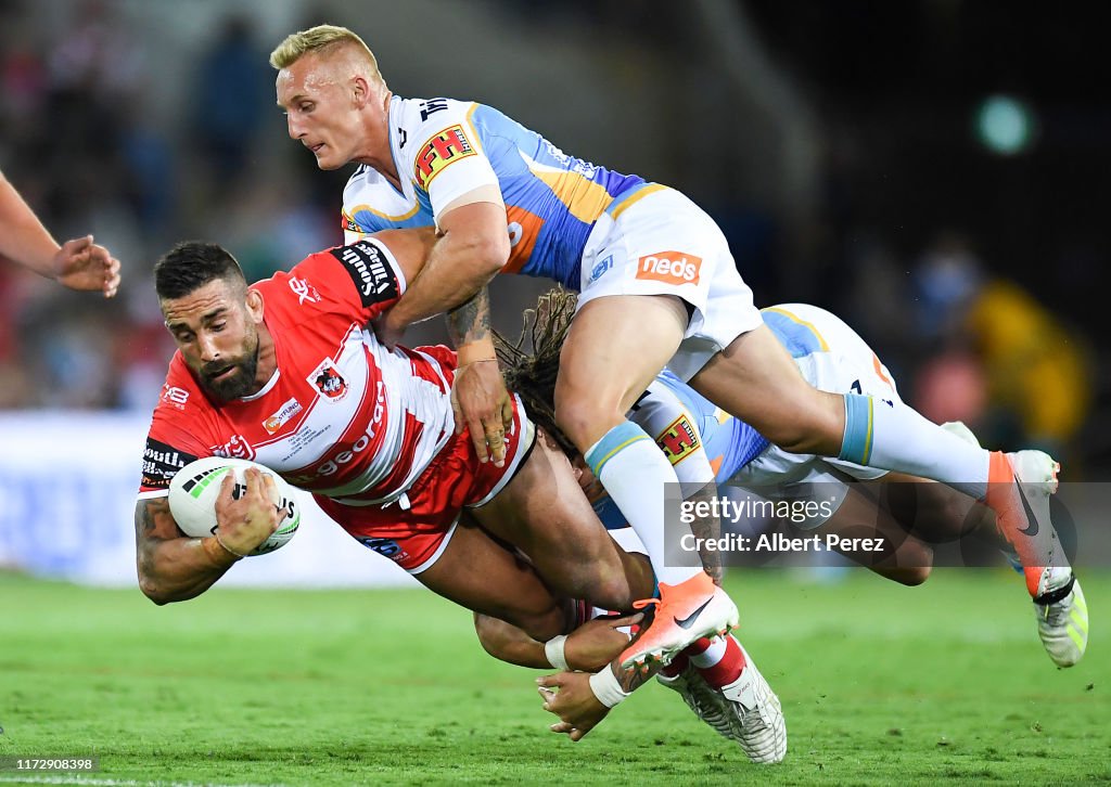 NRL Rd 25 - Titans v Dragons