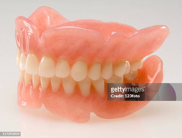 dental plate - dentures 個照片及圖片檔