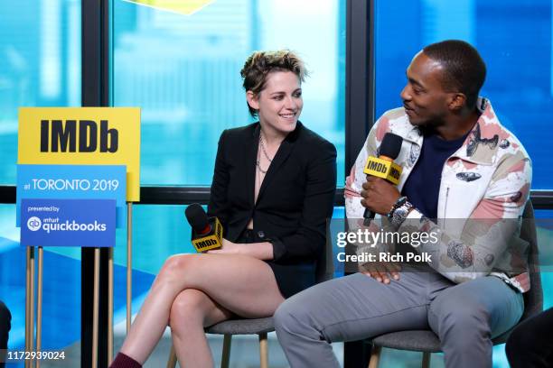 Actors Kristen Stewart and Anthony Mackie of 'Seberg' attend The IMDb Studio Presented By Intuit QuickBooks at Toronto 2019 at Bisha Hotel &...