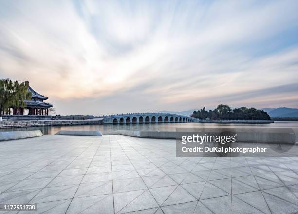 summer palace beijing - palace stock pictures, royalty-free photos & images