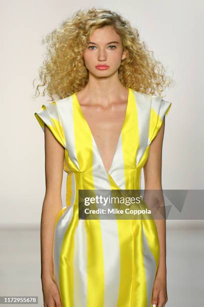 Model walks the runway for Son Jung Wan during New York Fashion Week: The Shows at Gallery II at Spring Studios on September 07, 2019 in New York...