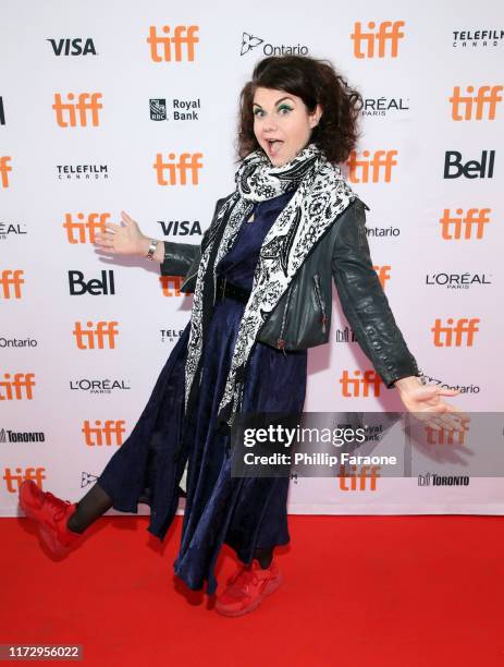 Caitlin Moran attends the "How To Build A Girl" premiere during the 2019 Toronto International Film Festival at Ryerson Theatre on September 07, 2019...