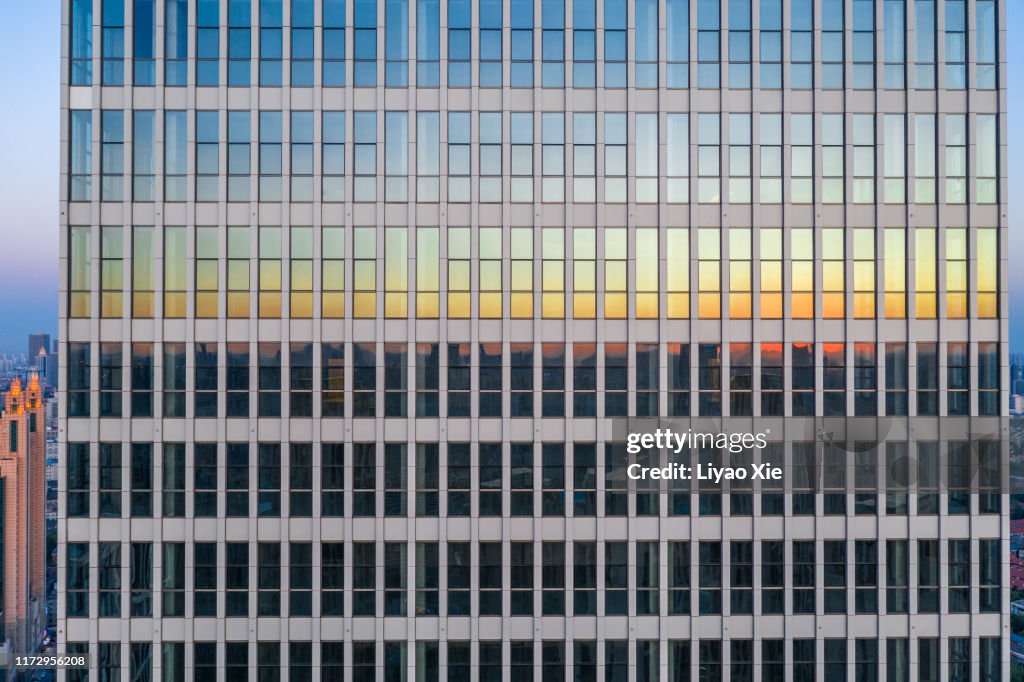 Building facade reflection