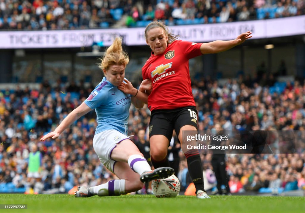 Manchester City v Manchester United - Barclays FA Women's Super League