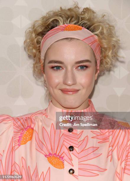 Julia Garner attends the Kate Spade New York front row during New York Fashion Week at Elizabeth Street Gardens on September 07, 2019 in New York...