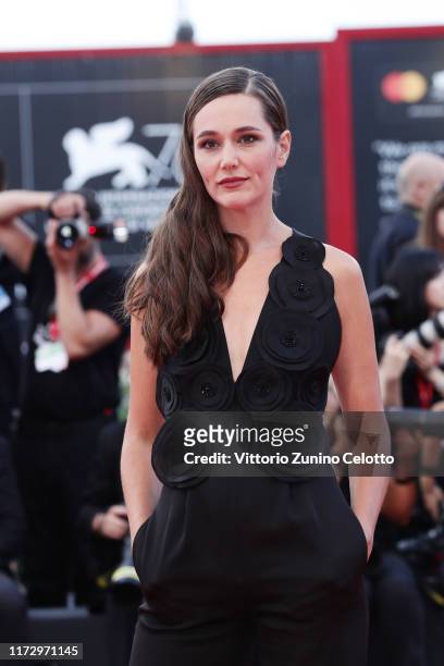 Alissa Jung walks the red carpet ahead of the closing ceremony of the 76th Venice Film Festival at Sala Grande on September 07, 2019 in Venice, Italy.