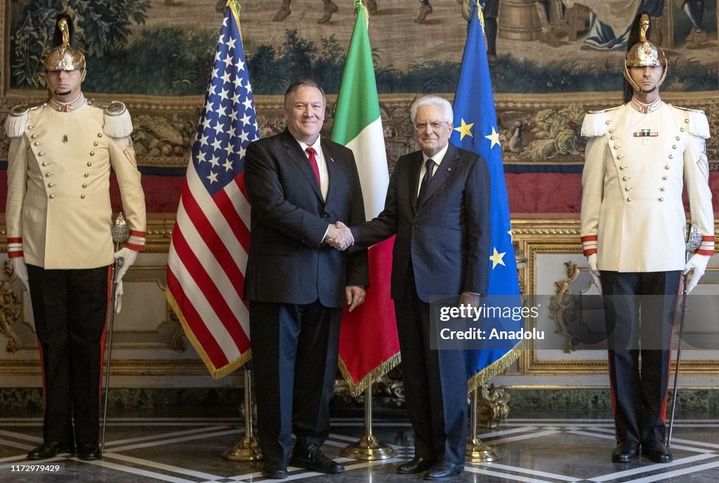 U.S. Secretary of State Mike Pompeo in Rome