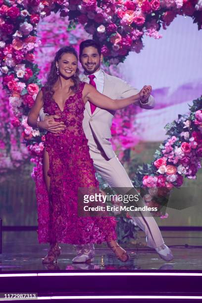 Movie Night" - Lights, camera, action! It's Movie Night as 11 celebrity and pro-dancer couples compete on the third week of the 2019 season of...