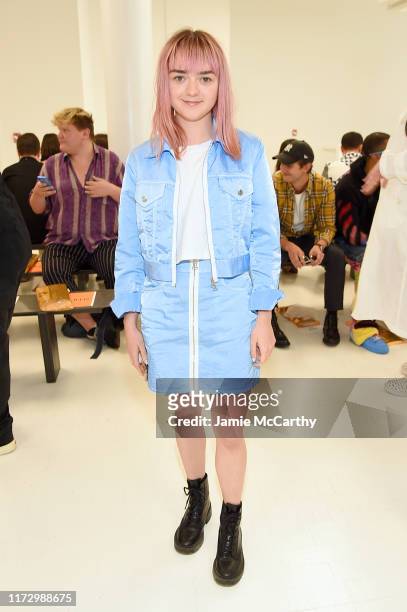 Maisie Williams attends the Helmut Lang front row during New York Fashion Week: The Shows on September 07, 2019 in New York City.