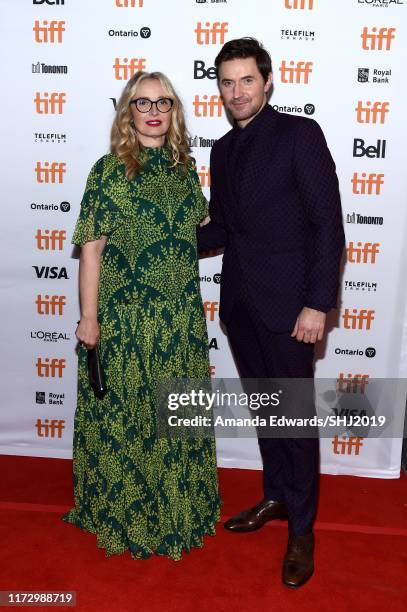 Julie Delpy and Richard Armitage attend the "My Zoe" premiere during the 2019 Toronto International Film Festival at Winter Garden Theatre on...