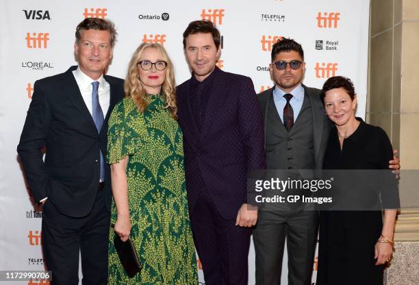 Malte Grunert, Julie Delpy, Richard Armitage, Andrew Levitas and Gabrielle Tana attend the "My Zoe" premiere during the 2019 Toronto International...