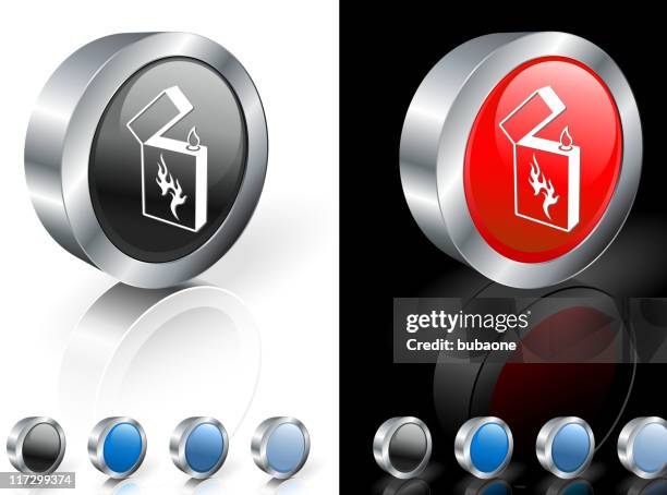 cigarette lighter 3d royalty free vector art - lighter stock illustrations