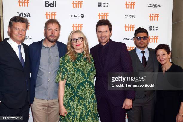 Malte Grunert, guest, Julie Delpy, Richard Armitage, Andrew Levitas and Gabrielle Tana attend the "My Zoe" premiere during the 2019 Toronto...