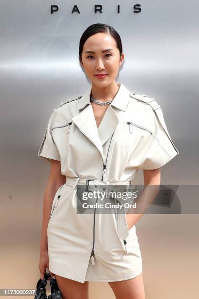 Chriselle Lim attends the Longchamp SS20 Runway Show at Hearst Plaza, Lincoln Center on September 07, 2019 in New York City.