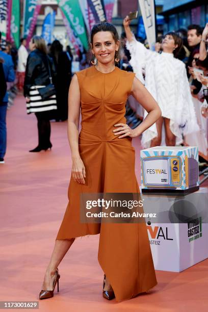 Itziar Ituno attends red carpet closing day during FesTVal 2019 at Teatro Principal on September 07, 2019 in Vitoria-Gasteiz, Spain.